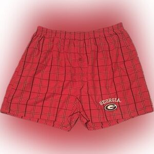 Men’s medium Georgia bulldogs plaid boxer shorts